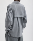 Tibi Sheer Wool Gauze Oversized Shirt
