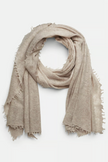 Cashmere Scarf dark beige melange – Mouleta