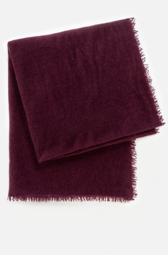 Cashmere Scarf Dark Fig – Mouleta