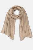 Cashmere Scarf - Orchid Petal / Dark Beige Melange – Mouleta