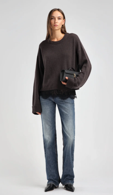 Melina Cashmere Sweater in Truffle – Ladneri
