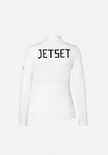 Ginger Halfzip Base Layer – White - Jet Set