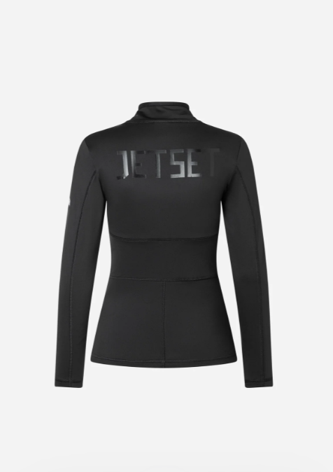 Ginger Halfzip Base Layer – Black - Jet Set