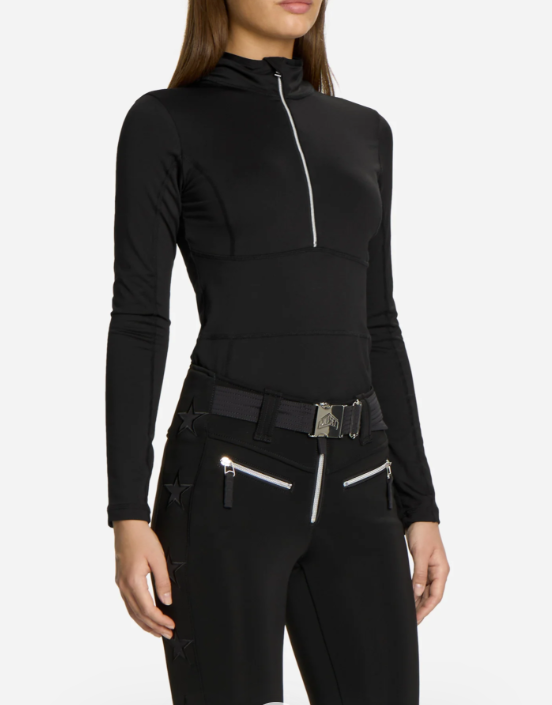 Ginger Halfzip Base Layer – Black - Jet Set
