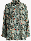 Shredded Seam Ruffle Shirt