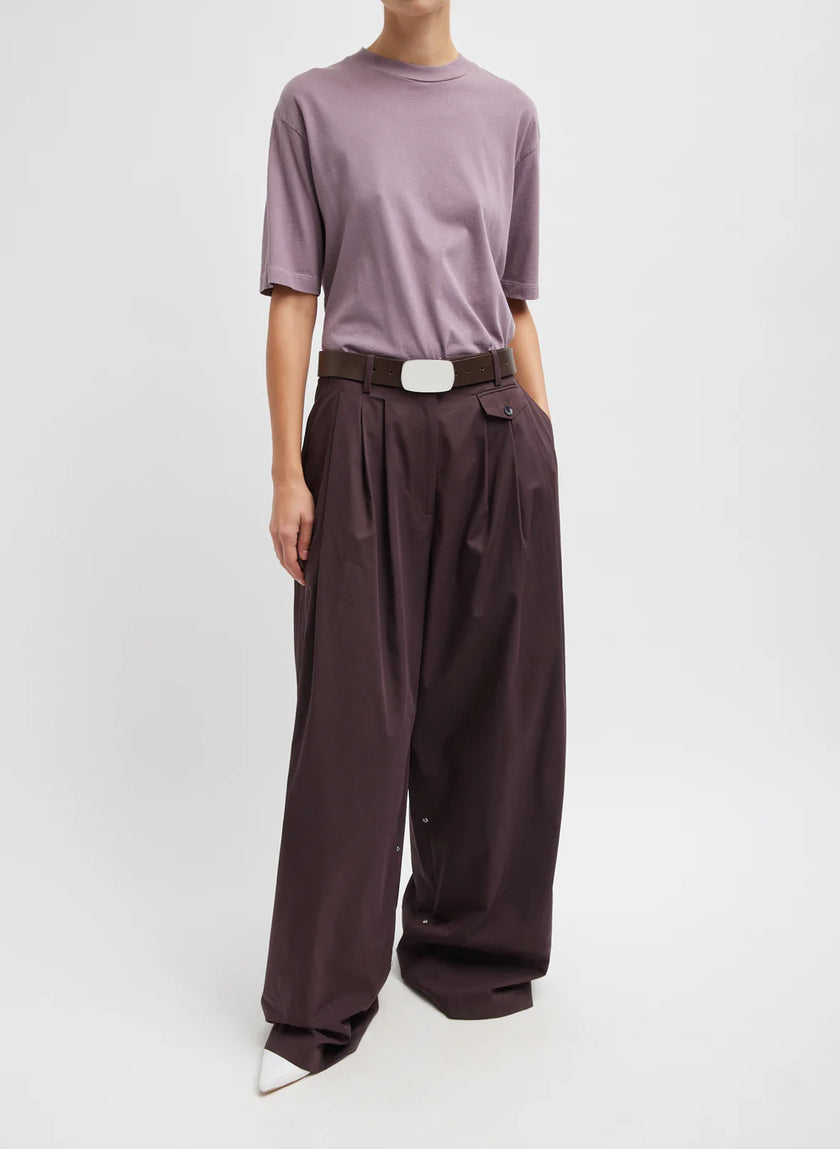 Triple Pleat Cropped Hose
