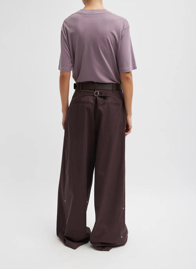Triple Pleat Cropped Hose
