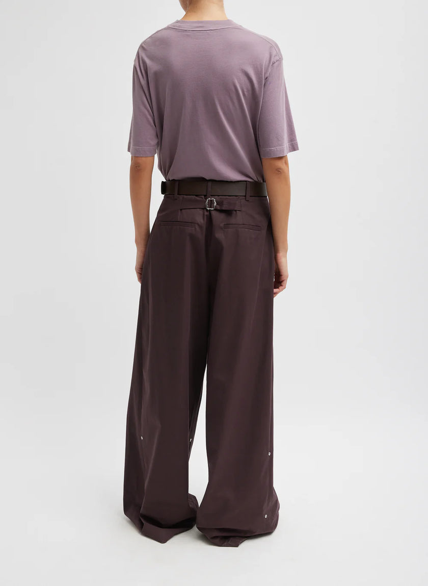Triple Pleat Cropped Hose