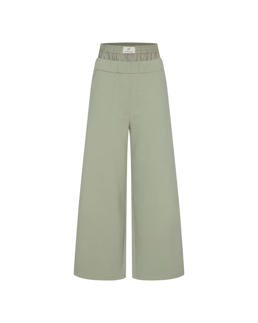 Gitta Banko Sweathose Amanda – Matcha Double-Waist