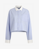 Bluse St. Germain Blanc cropped