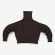 N434 Crop xtra in dark brown