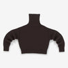 N434 Crop xtra in dark brown