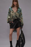 Drop Neck Seidenbluse
