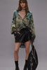 Drop Neck Seidenbluse