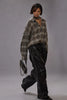 Shredded Seam Drop Neck Shirt